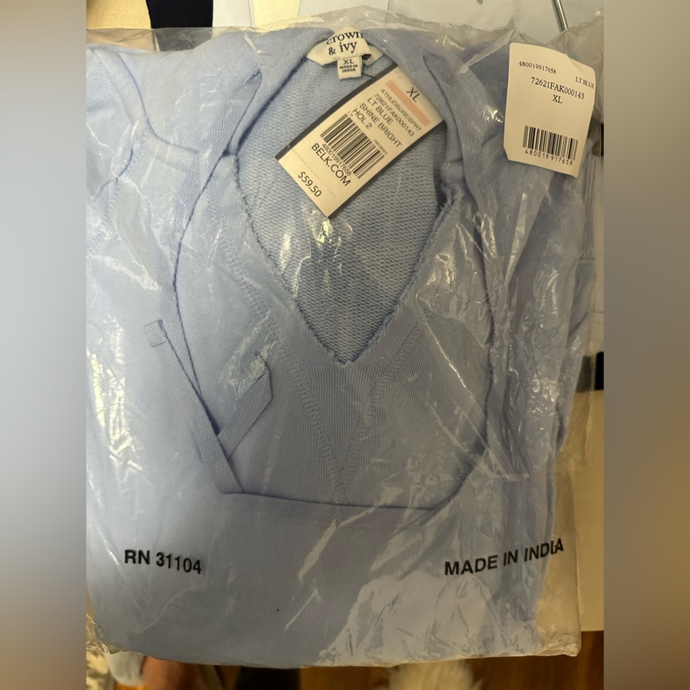 Brand new with tags hoodie, size extra large